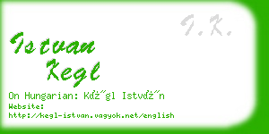 istvan kegl business card